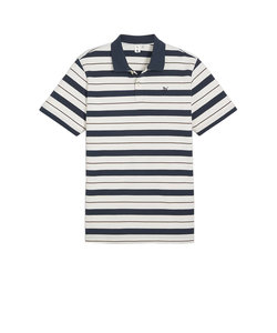 プーマ（PUMA）ゴルフウェア QGC サンデー ストライプ 半袖 ポロシャツ 625760-01