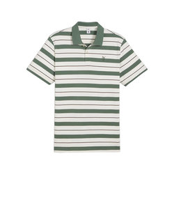プーマ（PUMA）ゴルフウェア QGC サンデー ストライプ 半袖 ポロシャツ 625760-02