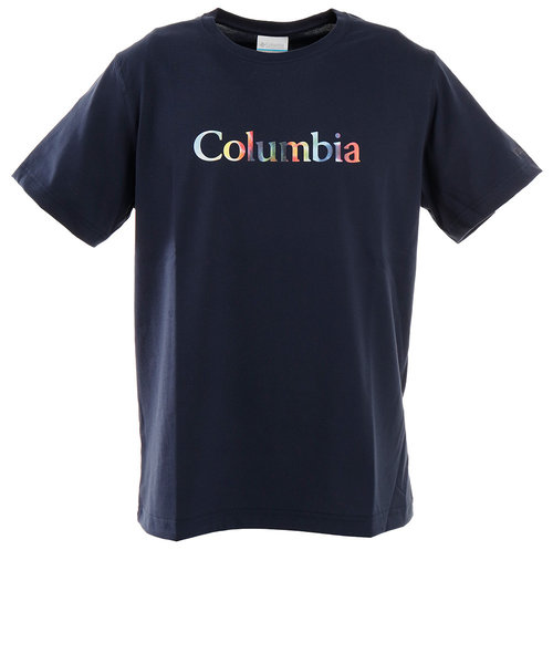 コロンビア Columbia 半袖tシャツ Gunnison Hill Pm0134 464 紺 ネイビー ロゴt おしゃれ Uvカット Victoria L Breath Mall店 ヴィクトリアエルブレス の通販 Mall