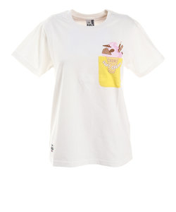 チャムス（CHUMS）ソフトクリームポケットTシャツ ブービー CH11-1681-W001アウトドア カジュアル ポケット かわいい