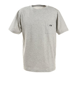 ノースフェイス（THE NORTH FACE）tシャツ 半袖 シンプルロゴポケット NT32003X Z 灰色 グレー 胸ポケット シンプル