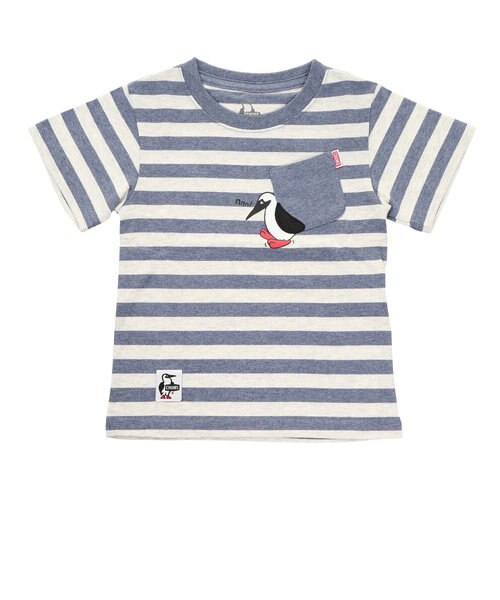 チャムス Chums キッズ ブービー キャリー ポケット半袖tシャツ Ch21 1136 N034 アウトドア カジュアル ボーダー かわいい Victoria L Breath Mall店 ヴィクトリアエルブレス の通販 Mall