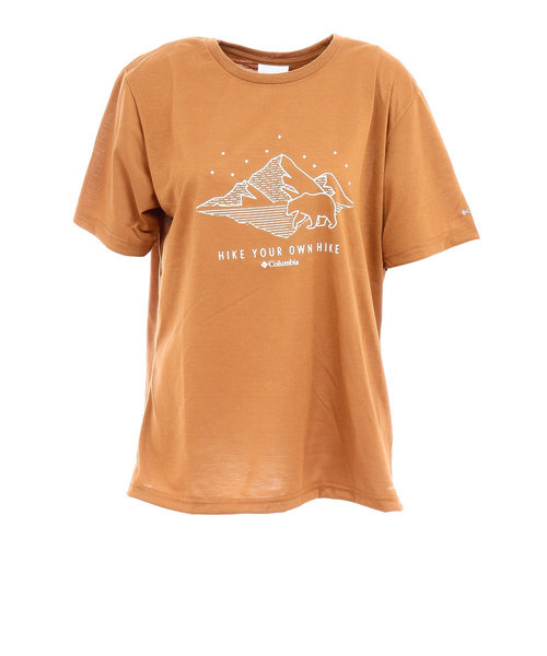 コロンビア Columbia 半袖tシャツ チェンバリンコーブショートスリーブtシャツ Pl0187 286 オレンジ かわいい Victoria L Breath Mall店 ヴィクトリアエルブレス の通販 Mall