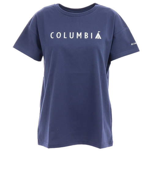 コロンビア Columbia 半袖tシャツ ヤハラフォレストショートスリーブtシャツ Pl01 465 紺 ネイビー シンプル かわいい Victoria L Breath Mall店 ヴィクトリアエルブレス の通販 Mall