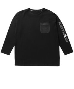 長袖Tシャツ ロンT キャンプ ポケット T 101315-9000 ブラック