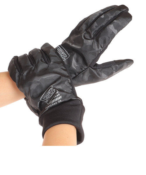 ライズ（RYZ）手袋 防寒 防風 フィールド グローブ 黒 900D1SN2726BLK スマホ対応
