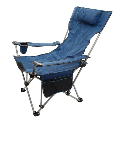 その他ブランド（OTHER BRAND）椅子 チェア 折りたたみ アーム付き リクライニングチェア s3467-BLU