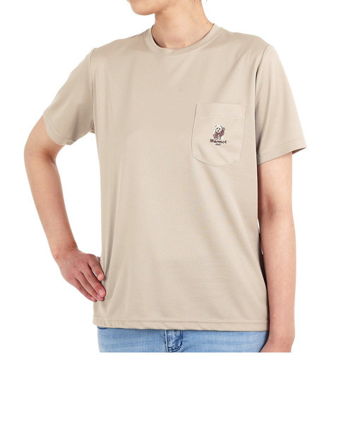 マーモット（Marmot）半袖Tシャツ ポケットベアー TOWTJA91XB CNO チノ ベージュ