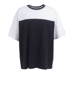 チャムス（CHUMS）オーバーサイズツートーンTシャツ ホワイトブラック CH01-1979-W049 半袖ティーシャツ トップス カジュアル ツートーン コ…