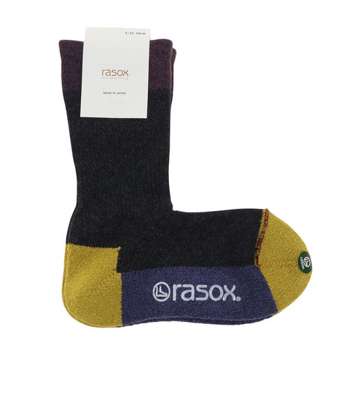 ラソックス（rasox）トレッキング ソックス 靴下 スポーツ・クルー SP140CR01-829