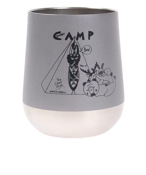 ホールアース（Whole Earth）カップ マグカップ キャンプ good night campタンブラー WE2KFZ06 GRY BBQ