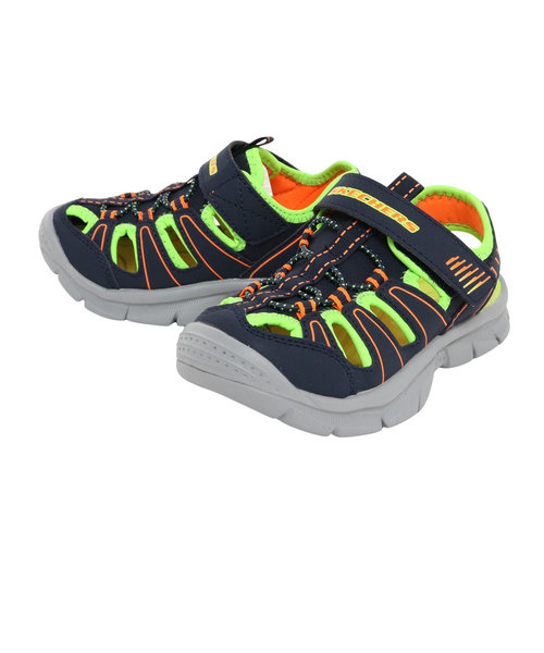 スケッチャーズ（SKECHERS）ボーイズ ストラップサンダル RELIX VALDER イエロー ネイビー 406520L-NVLM シューズ 軽量 レジャ…