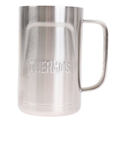 サーモス（THERMOS）ジョッキ ビール 保冷 保温 600ml 真空断熱ジョッキ JDK-600 S2 シルバー アウトドア キャンプ