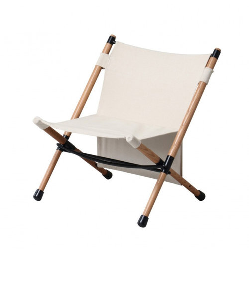 Pole Low Chair ポールローチェア POL-N56 WH ホワイト 木製 イス ローチェア 室内外兼用
