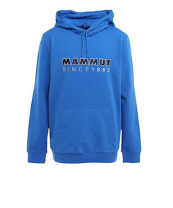 マムート（MAMMUT）スウェット パーカー ML Hoody Men Logo 1014-04670-5072 ブルー 裏起毛 あったかフーディ