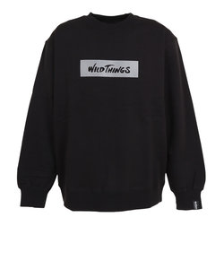 ワイルドシングス（WILD THINGS）スウェット トレーナー SWEAT CREW WT22136IS-BLACK