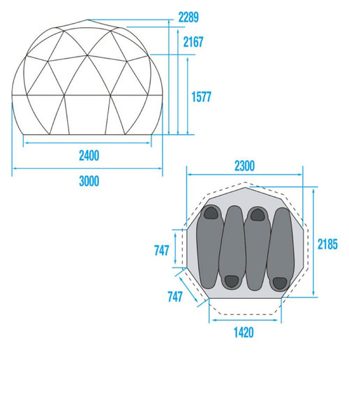 ノースフェイス（THE NORTH FACE）テント 4人用 ドームテント ...