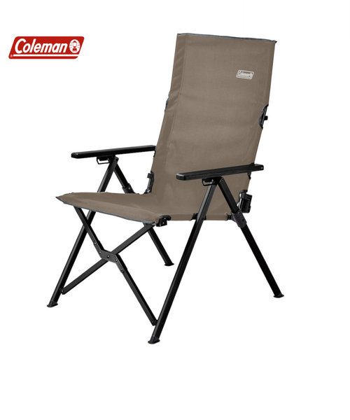 コールマン（Coleman）椅子 チェア キャンプ リクライニング レイチェア グレージュ 2190859 イス 折りたたみ 収納ケース付