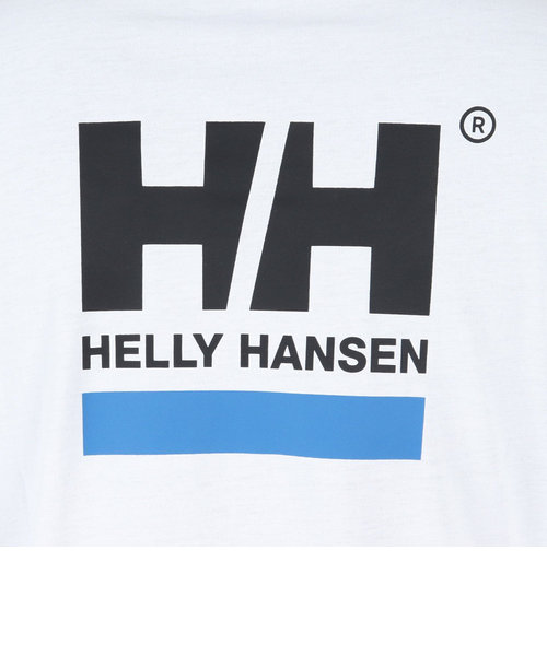 ヘリーハンセン（HELLY HANSEN）長袖Tシャツ ロンT HHスクエアロゴTシャツ HE32332 CW ホワイト Victoria  L-Breath mall店（ヴィクトリアエルブレス）の通販 mall