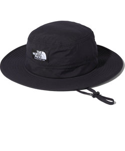 ノースフェイス（THE NORTH FACE）帽子 ハット ホライズンハット NN02336 K ブラック 春 紫外線対策 UVカット 紐付き帽子 サイズ調整…
