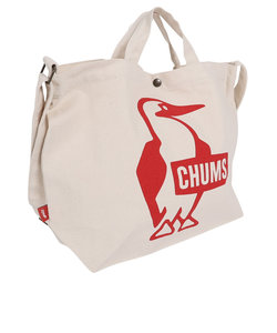 チャムス（CHUMS）ショルダーバッグ 手提げバッグ ブービーキャンバスショルダーバック CH60-3494-R001 レッド マチ付 A4サイズ