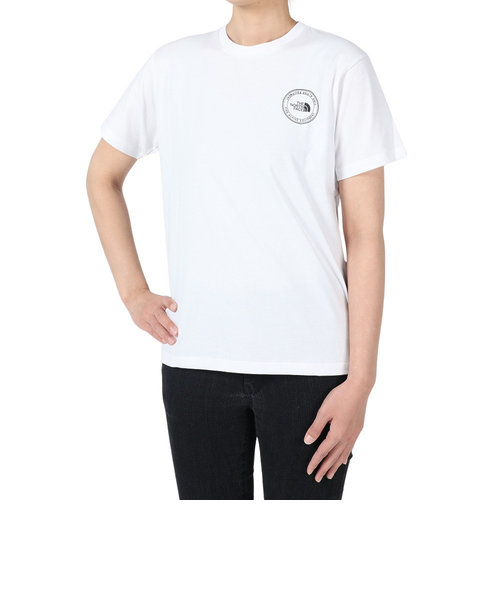 お得】 XL 新品 海外限定 ノースフェイス センター ロゴ Tシャツ 白 