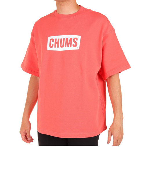 チャムス（CHUMS）半袖Tシャツ オーバーサイズドショートスリーブロゴクルートップループパイル CH00-1385-R017 レッド