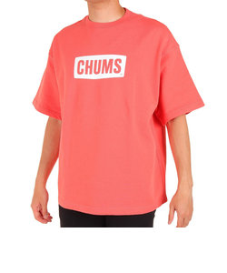 チャムス（CHUMS）半袖Tシャツ オーバーサイズドショートスリーブロゴクルートップループパイル CH00-1385-R017 レッド