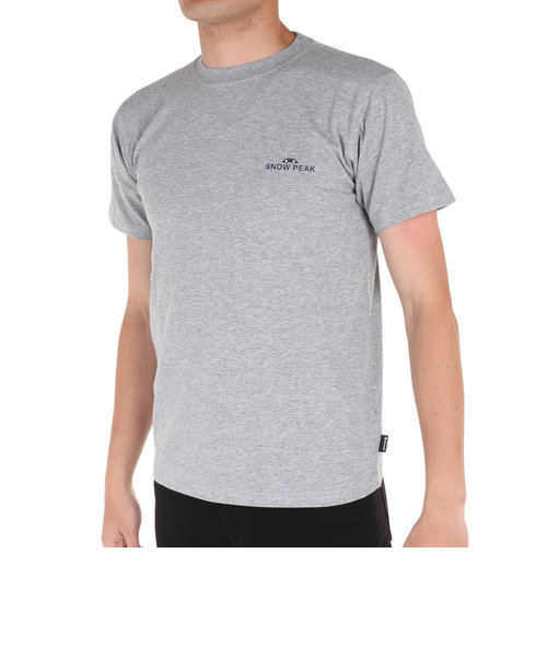 スノーピーク（snow peak）半袖Tシャツ Relaxin Fieldscape Tシャツ TS-23SU002 MG グレー