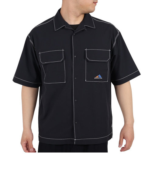 ニューバランス（new balance）カジュアルシャツ 半袖 MT1996 ショートスリーブシャツ AMT35011-BK ブラック