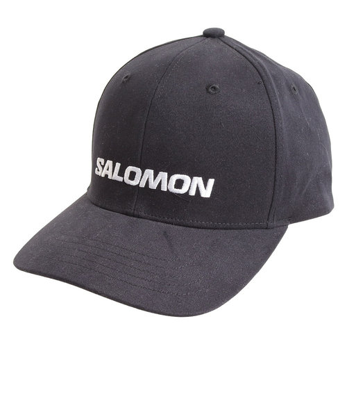 サロモン（SALOMON）帽子 キャップ トレッキング 登山 LOGO キャップ LC1895300 ブラック Victoria L-Breath  mall店（ヴィクトリアエルブレス）の通販 mall