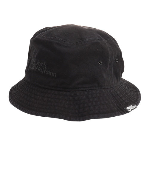 ジャックウルフスキン（JackWolfskin）帽子 ハット JP キャンバスバケットハット V2 5025052-6000 ブラック