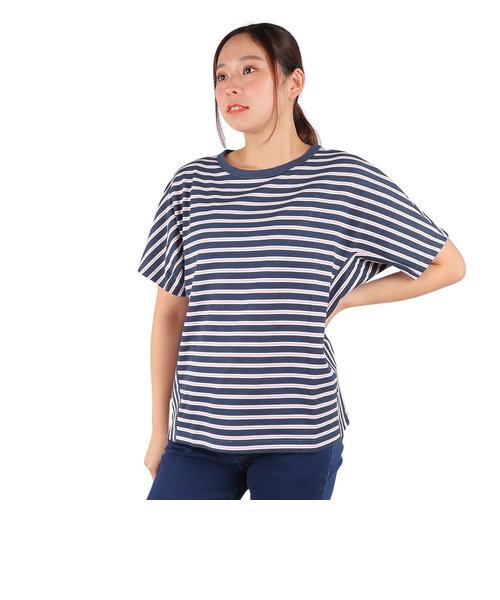 半袖Tシャツ クルーネックTシャツ ZTFAI15-001 ネイビー×ピンク