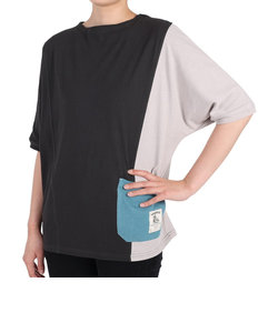 クリフメイヤー（KRIFF MAYER）半袖Tシャツ ウェットプロテクト モモンガTシャツ 2247814L-110:MULTI-COL2 ブラック×グレー