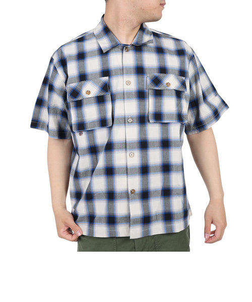 コールマン（Coleman）カジュアルシャツ チェック 半袖シャツ X9330A BLU ブルー