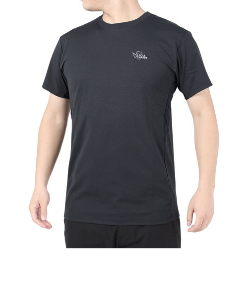 POLEWARDSEXフレックス 半袖Tシャツ PW2PJA04 BLK ブラック