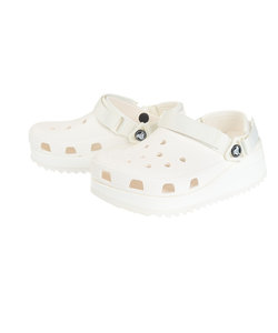 クロックス（crocs）スポーツサンダル クラシック ハイカー クロッグ ホワイト 206772-143-2023 シャワサン レジャー 軽量 厚底 サボサン…