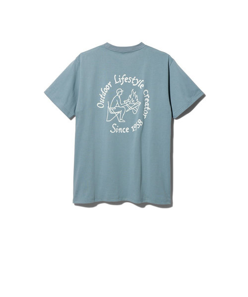 スノーピーク（snow peak）半袖Tシャツ Camping Club Tシャツ 1 TS-23AU002 SX サックス | Victoria  L-Breath u0026mall店（ヴィクトリアエルブレス）の通販 - u0026mall