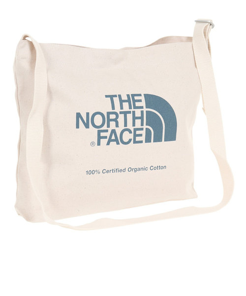 ノースフェイス（THE NORTH FACE）トートバッグ オーガニックコットンミュゼット NM82387 NB ホワイト×ブルー
