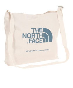 ノースフェイス（THE NORTH FACE）トートバッグ オーガニックコットンミュゼット NM82387 NB ホワイト×ブルー