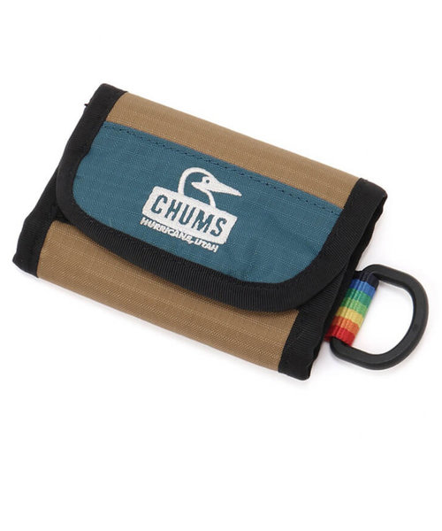チャムス（CHUMS）三つ折り財布 スプリングデールコンパクトウォレット CH60-3475-A033 ブルー×ブラウン