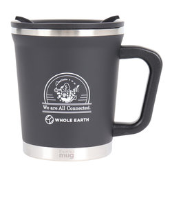 ホールアース（Whole Earth）カップ マグカップ 保温 保冷 フタ付き ダブルマグ WE2PDD02 BLK