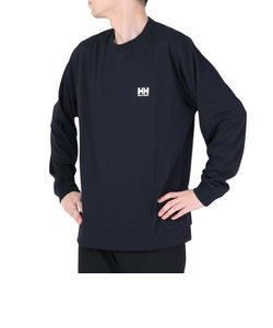 ヘリーハンセン（HELLY HANSEN）長袖Tシャツ ロンT ロングスリーブスクエアロゴTシャツ HH32413 K