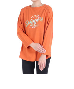 クリフメイヤー（KRIFF MAYER）ロンT 長袖Tシャツ SNOOPY スヌーピー ゆるロンT 2337824L-45:ORANGE オレンジ