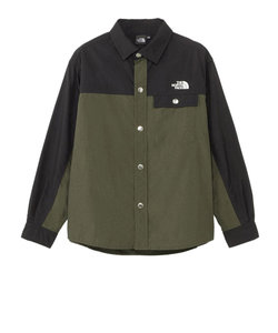 ノースフェイス（THE NORTH FACE）キッズ 長袖Tシャツ ヌプシシャツ NRJ62322 NT