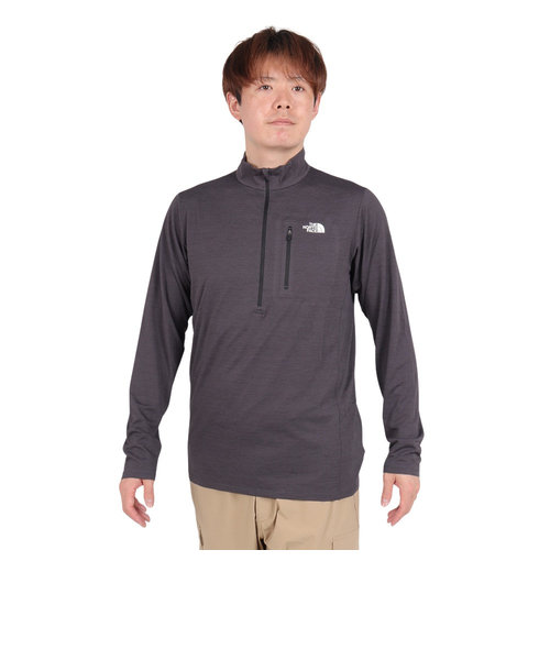 ノースフェイス（THE NORTH FACE）長袖Tシャツ ロングスリーブフラッシュドライスリーディージップアップ NT12201 ZC