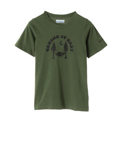 コロンビア（Columbia）ジュニア 半袖Tシャツ カットソー バレークリークショートスリーブ グラフィックTシャツ AB7178 352 グリーン