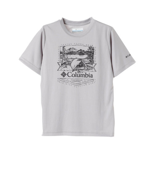 コロンビア（Columbia）ジュニア 半袖Tシャツ カットソー フォーク ストリーム ショート スリーブ グラフィックTシャツ AB8943 039 グレー