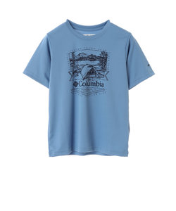 コロンビア（Columbia）ジュニア 半袖Tシャツ カットソー フォーク ストリーム ショート スリーブ グラフィックTシャツ AB8943 479 ネイビ…