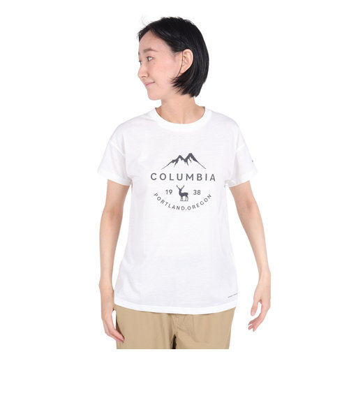 コロンビア（Columbia）半袖Tシャツ カットソー チェンブリン コーブ ショート スリーブ Tシャツ PL0228 125 ホワイト